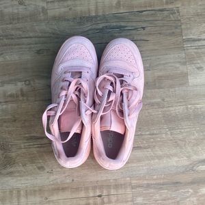 Light pink adidas shoes